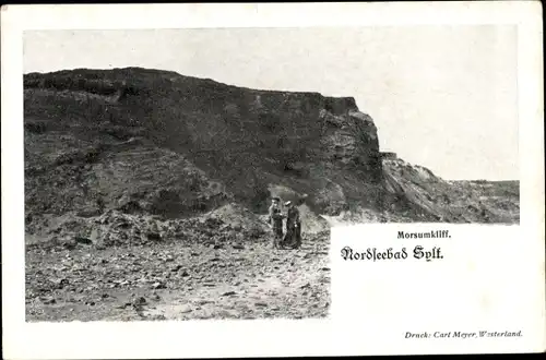 Ak Insel Sylt in Nordfriesland, Morsumkliff