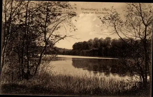 Ak Rheinsberg in der Mark, Schlosspark