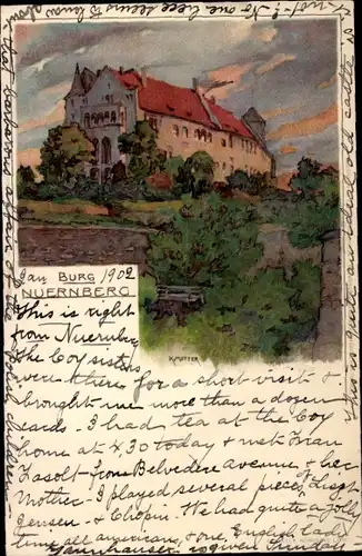 Künstler Litho Mutter, Nürnberg in Mittelfranken, Burg
