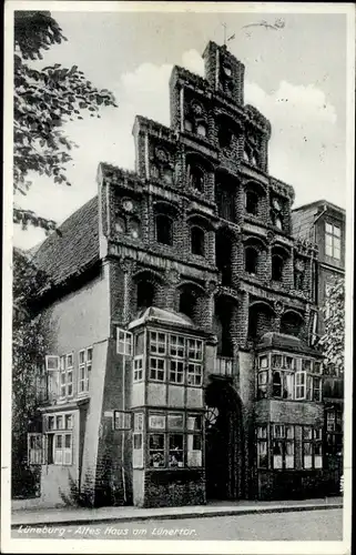 Ak Lüneburg in Niedersachsen, Lünertor, Altes Haus