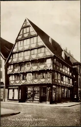 Ak Celle in Niedersachsen, Altes Patrizierhaus, Poststraße