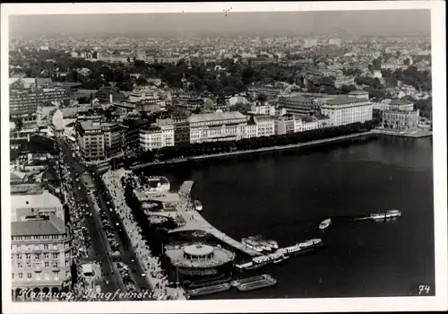 Ak Hamburg Mitte Neustadt, Jungfernstieg