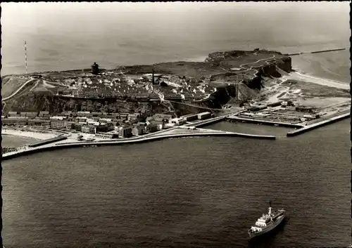 Ak Nordseeinsel Helgoland, Luftaufnahme, Blick von Südosten