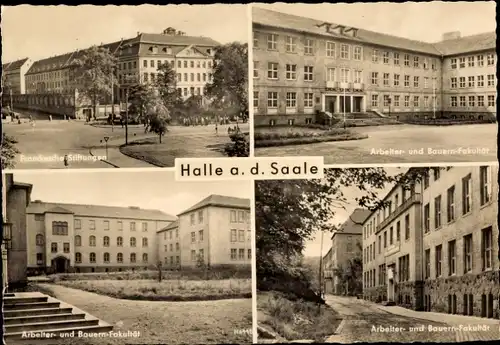 Ak Halle an der Saale, Arbeiter- und Bauern-Fakultät, Franckesche Stiftungen