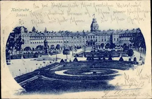 Ak Karlsruhe in Baden, Schloss