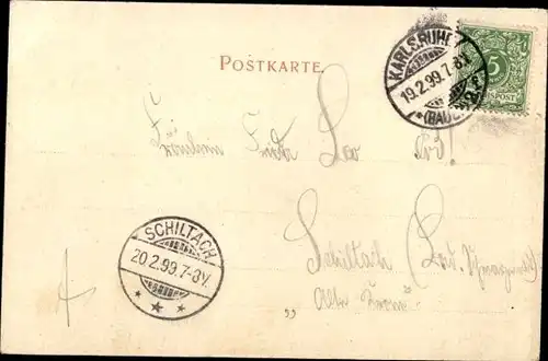 Ak Karlsruhe in Baden, Schloss