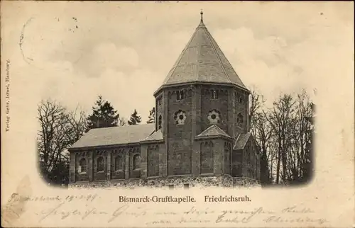 Ak Friedrichsruh Aumühle im Herzogtum Lauenburg, Bismarck-Gruftkapelle