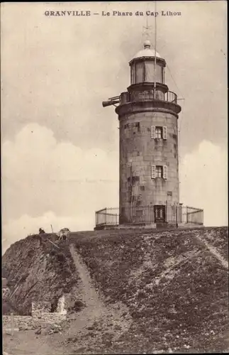 Ak Granville Manche, Leuchtturm, Kap Lihou