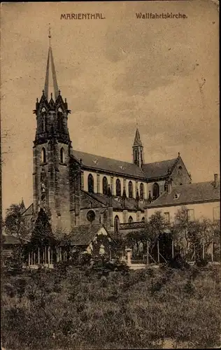 Ak Marienthal Haguenau Hagenau Elsass Bas Rhin, Wallfahrtskirche