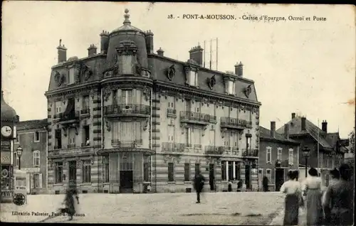 Ak Pont à Mousson Mussenbrück Lorraine Meurthe et Moselle, Caisse d’Epargne