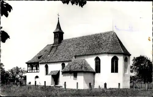 Ak Plobsheim Elsass Bas Rhin, N. D. du Chene XVeme Siecle, Kirche