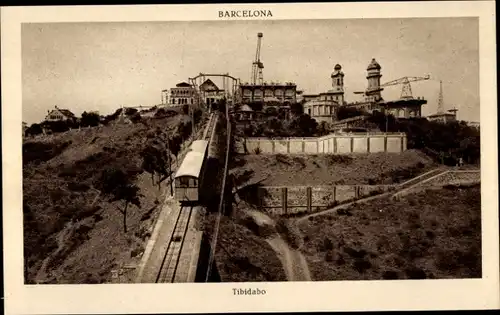 Ak Barcelona Katalonien Spanien, Tibidabo