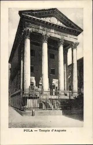 Ak Pola Pula Kroatien, Tempio d'Augusto