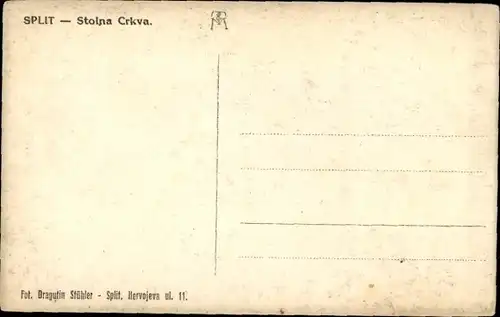 Ak Split Kroatien, Stolna Crkva