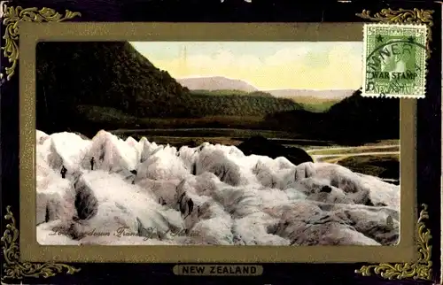 Präge Passepartout Ak Neuseeland, Landschaftsbild