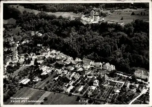 Ak Vaduz Liechtenstein, Fliegeraufnahme