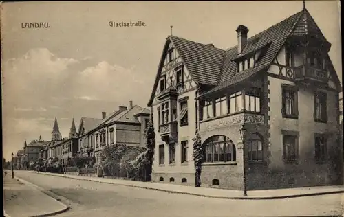 Ak Landau in der Pfalz, Glacisstraße