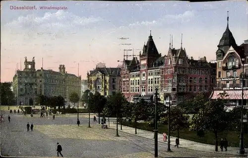 Ak Düsseldorf am Rhein, Wilhelmsplatz