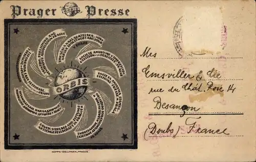 Ak Praha Prag Tschechien, Prager Presse, Orbis