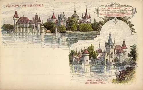 Ganzsachen Künstler Litho Dörre, Budapest Ungarn, Ausstellung, Deli Oldal