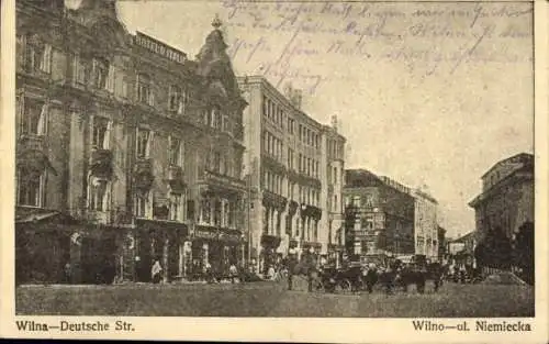 Ak Wilno Vilnius Litauen, Deutsche Straße