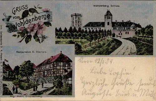 Ak Silium Holle in Niedersachsen, Burg Wohldenberg, Schloss, Restauration