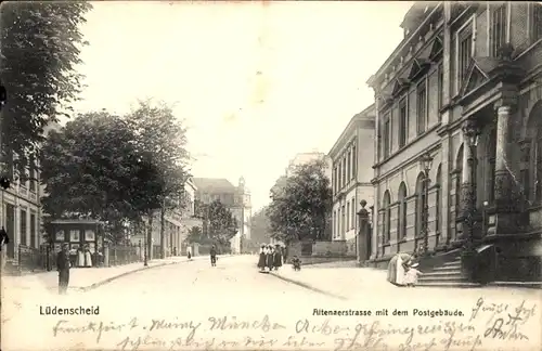 Ak Lüdenscheid im Märkischen Kreis, Altenaerstraße, Post