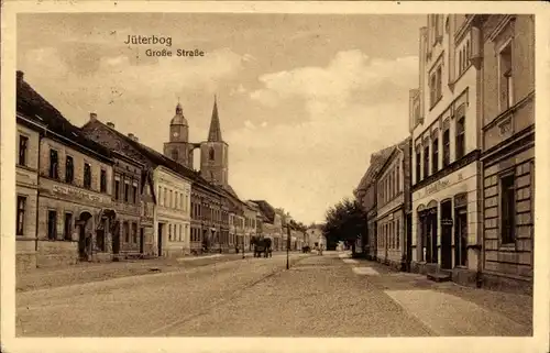 Ak Jüterbog im Kreis Teltow Fläming, Blick in die Große Straße, Reinhold Pense