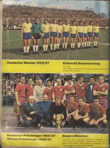 Fußball 1967/68 Fußballbilder, Bergmann, 359 Sammel Bilder, 1968