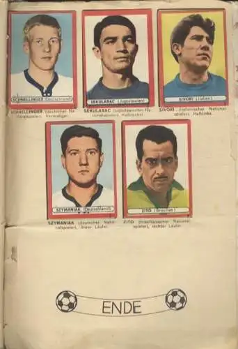 Fußball Album Sammelbilderalbum Otto Sicker Verlag, Wiesbaden 1963/64