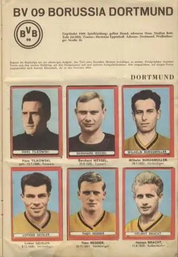 Fußball Album Sammelbilderalbum Otto Sicker Verlag, Wiesbaden 1963/64