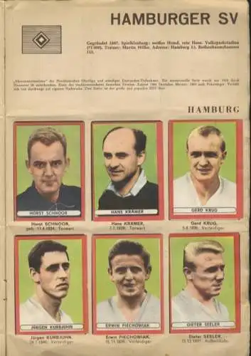 Fußball Album Sammelbilderalbum Otto Sicker Verlag, Wiesbaden 1963/64