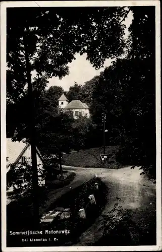 Ak Radoňovice Hodkovice nad Mohelkou Liebenau in Böhmen Region Reichenberg, Ortspartie