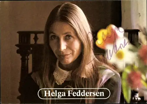Ak Schauspielerin Helga Feddersen, Portrait, Autogramm