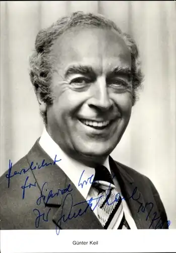 Ak Schauspieler Günter Keil, Portrait, Autogramm