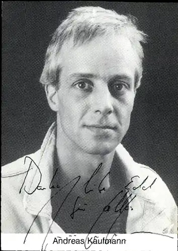 Ak Schauspieler Andreas Kaufmann, Portrait, Autogramm