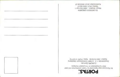 Ak Fußball, Norbert Meier, Werder Bremen, Autogramm
