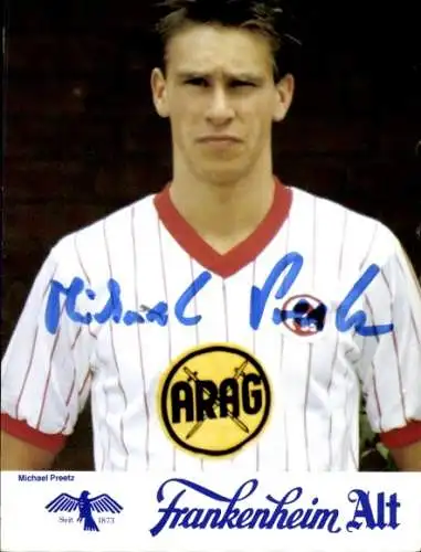 Ak Fußball, Michael Preetz, Fortuna Düsseldorf, Autogramm