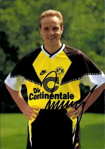 Autogrammkarte Fußball, Michael Rummenigge, Borussia Dortmund, Autogramm