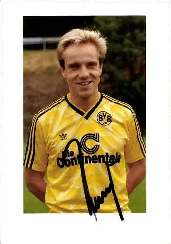 Autogrammkarte Fußball, Michael Rummenigge, Borussia Dortmund, Autogramm