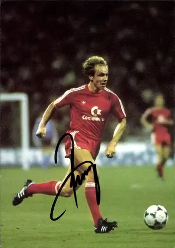 Autogrammkarte Fußball, Michael Rummenigge, Fußballspiel, Autogramm