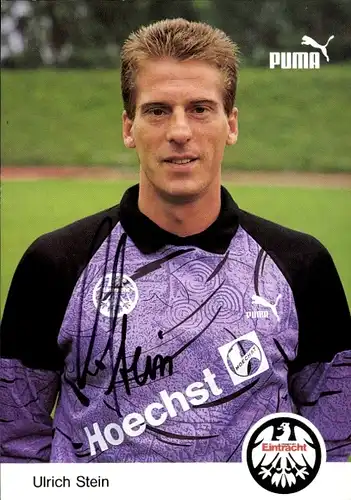 Autogrammkarte Fußball, Ulrich Stein, Eintracht Frankfurt, Autogramm