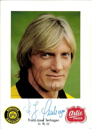 Ak Fußball, Franz-Josef Tenhagen, Borussia Dortmund, Autogramm