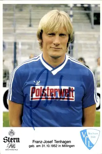 Ak Fußball, Franz-Josef Tenhagen, VfL Bochum, Autogramm