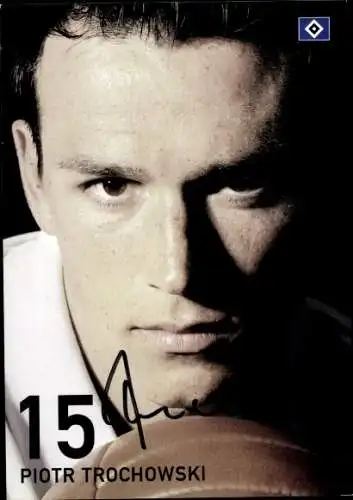 Autogrammkarte Fußball, Piotr Trochowski, Hamburger SV, Autogramm