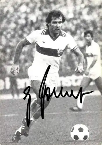 Autogrammkarte Fußball, Georg Volkert, VfB Stuttgart, Autogramm