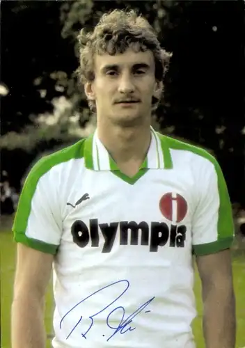 Autogrammkarte Fußball, Rudi Völler, Werder Bremen, Autogramm