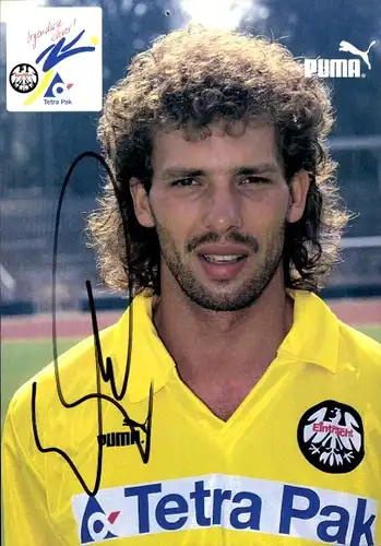 Autogrammkarte Fußball, Ralf Weber, Eintracht Frankfurt, Autogramm