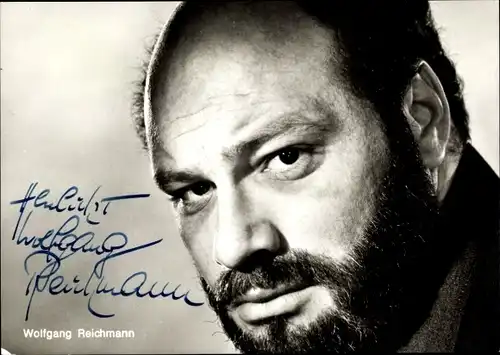 Ak Schauspieler Wolfgang Reichmann, Autogramm, Portrait