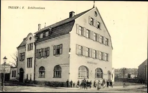 Ak Treuen im Vogtland, Schützenhaus